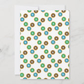 Fun Sprinkles Donut Doughnut Boy 1. Geburtstag Einladung (Rückseite)