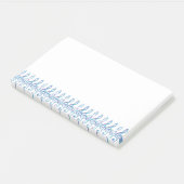 Fun Squiggly Rainbow Treble Clefs Post-it Klebezettel (angewinkelt)