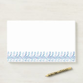 Fun Squiggly Rainbow Treble Clefs Post-it Klebezettel (Auf Schreibtisch)