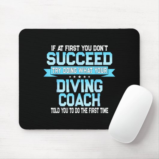 Fun Srt Coach Meme - Funny Diving Saying Mousepad (Mit Mouse)