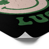 Fun St Patrick Day Gefühl Lucky Smile Face Meme Poster (Ecke)