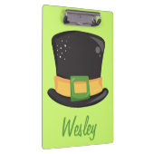 Fun St. Patrick's Day Hat Klemmbrett (Rechts)