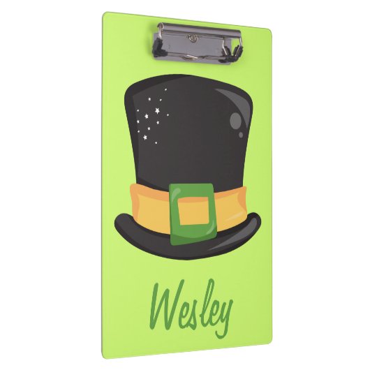 Fun St. Patrick's Day Hat Klemmbrett (Rechts)