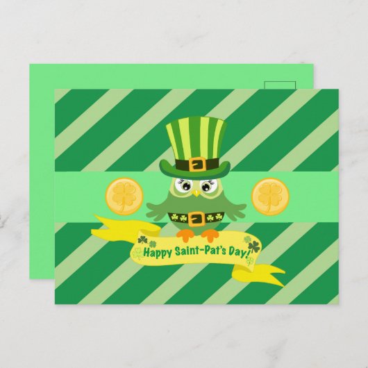 Fun St. Patrick's Day Postkarte (Vorne/Hinten)