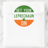 Fun St. Patrick's Day Runder Aufkleber (Tasche)
