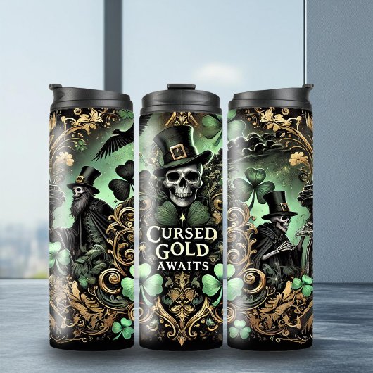 Fun St. Patrick's Gothcore Tumbler Thermosbecher