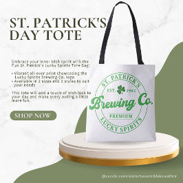 Fun St. Patrick's Lucky Spirits Tote Bag Tasche