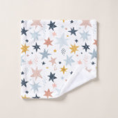 Fun Star Muster Badhandtuch Set (Waschlappen)