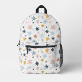 Fun Star Muster Bedruckter Rucksack (Vorderseite)