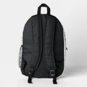 Fun Star Muster Bedruckter Rucksack (Rückseite)