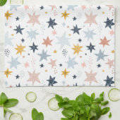 Fun Star Muster Geschirrtuch (Gefaltet)