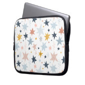 Fun Star Muster Laptopschutzhülle (Vorderseite Links)