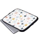 Fun Star Muster Laptopschutzhülle (Vorne Knopf)