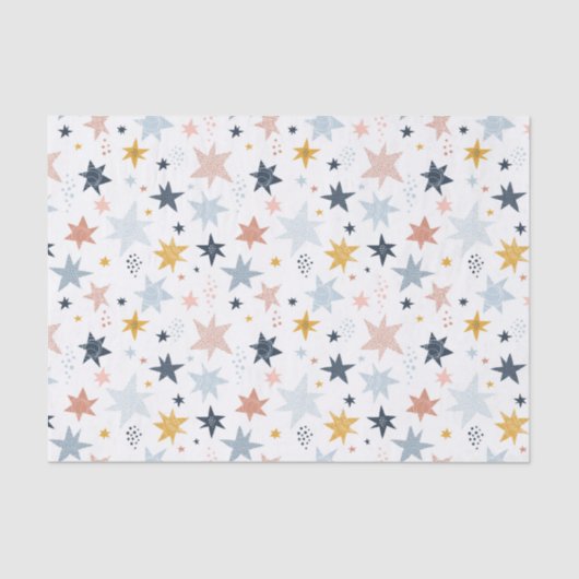 Fun Star Muster Seidenpapier (Vorderseite)