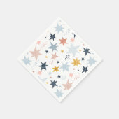 Fun Star Muster Serviette (Ecke)