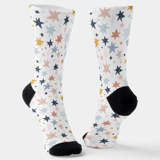 Fun Star Muster Socken (Gewinkelt)