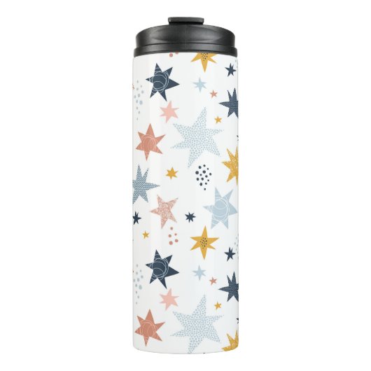 Fun Star Muster Thermosbecher (Vorderseite)