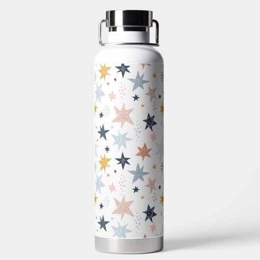 Fun Star Muster Trinkflasche (Rückseite)