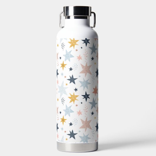 Fun Star Muster Trinkflasche (Vorderseite)