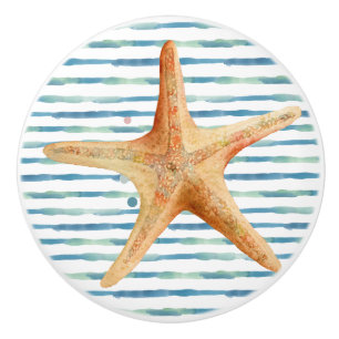 FUN STARFISH STRAND KÜSTENGEBÄUDE KERAMIKKNAUF