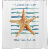 FUN STARFISH STRAND KÜSTENVACATON Duschvorhang (Vorderseite)