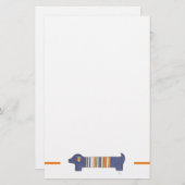 Fun Stationery - Dackel #1 Briefpapier (Vorne/Hinten)