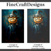 Fun Steampunk Halloween Pumpkin Man E9R Decoupage Seidenpapier