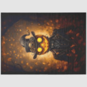 Fun Steampunk Halloween Pumpkin Man F1R Decoupage Seidenpapier (Vorderseite)