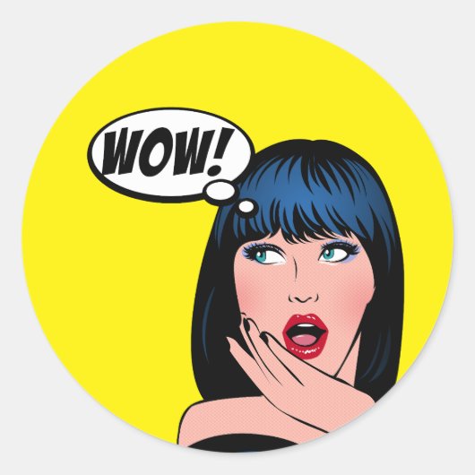 Fun sticker in pop art style (Vorderseite)