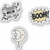 Fun Sticker Set - Farbenfrohe und spielerische Des (Vorderseite)