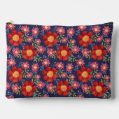 Fun Stilvolle Floral Stripe Muster Zubehörtasche (Vorderseite)