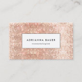 Fun Stilvolle Imitate Kupfer Sequin Pattern Beauty Visitenkarte (Vorderseite)