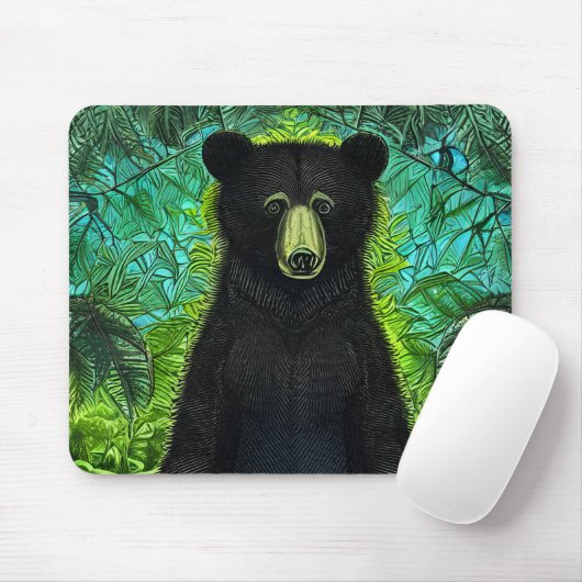 Fun Storybook Little Black Bar Mousepad (Mit Mouse)