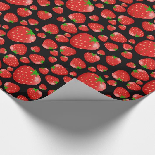 Fun Strawberry Geschenkpapier (Ecke)