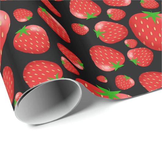 Fun Strawberry Geschenkpapier (Rolleneckpunkt)