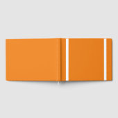 Fun-Streifen mit weißer vertikaler Kante auf hello Gästebuch (Voll)