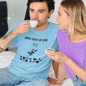 Fun Strichmännchen Menschen fallen in Liebe T-Shirt