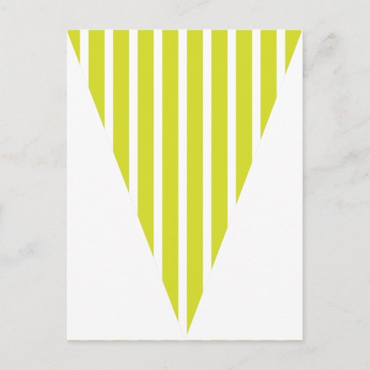 Fun Strike Limette grüne farbenfrohe Flag Bunting Postkarte (Vorderseite)