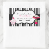 Fun Strip Custom Bakery Sticker (Tasche)