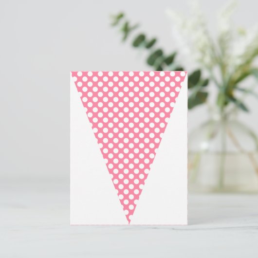 Fun Strip und Polka Dot farbenfrohe Flag Bunting Postkarte (Stehend Vorderseite)
