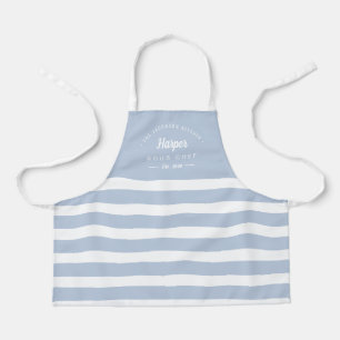 Fun Stripes bearbeitbare Personalisierte Kid-Schü Schürze