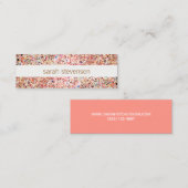 Fun Stripes Farbiger Glitzer Niedlich Cool aussehe Mini Visitenkarte (Vorne/Hinten)