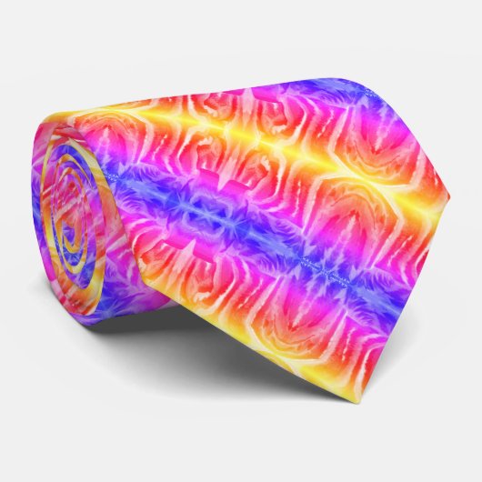 Fun stripy Weihnachtsmode Krawatte (Gerollt)