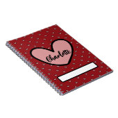 Fun Stylist Sweet Heart Muster Geschenke Geschenke Notizblock (Rechte Seite)