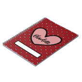 Fun Stylist Sweet Heart Muster Geschenke Geschenke Notizblock (Linke Seite)