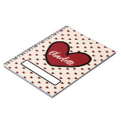 Fun Stylist Sweet Heart Muster Geschenke Geschenke Notizblock (Linke Seite)