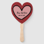 Fun Stylist Sweet Heart Party Vorlage Fächer (Rückseite)