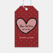 Fun Stylist Sweet Heart Party Vorlage Geschenkanhänger (Vorderseite)