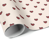 Fun Stylist Sweet Heart Party Vorlage Geschenkpapier (Rolleneckpunkt)