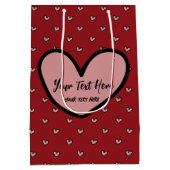 Fun Stylist Sweet Heart Party Vorlage Mittlere Geschenktüte (Rückseite)